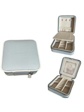 Mark & Graham Small Travel Jewelry Case in Robin’s Egg Blue